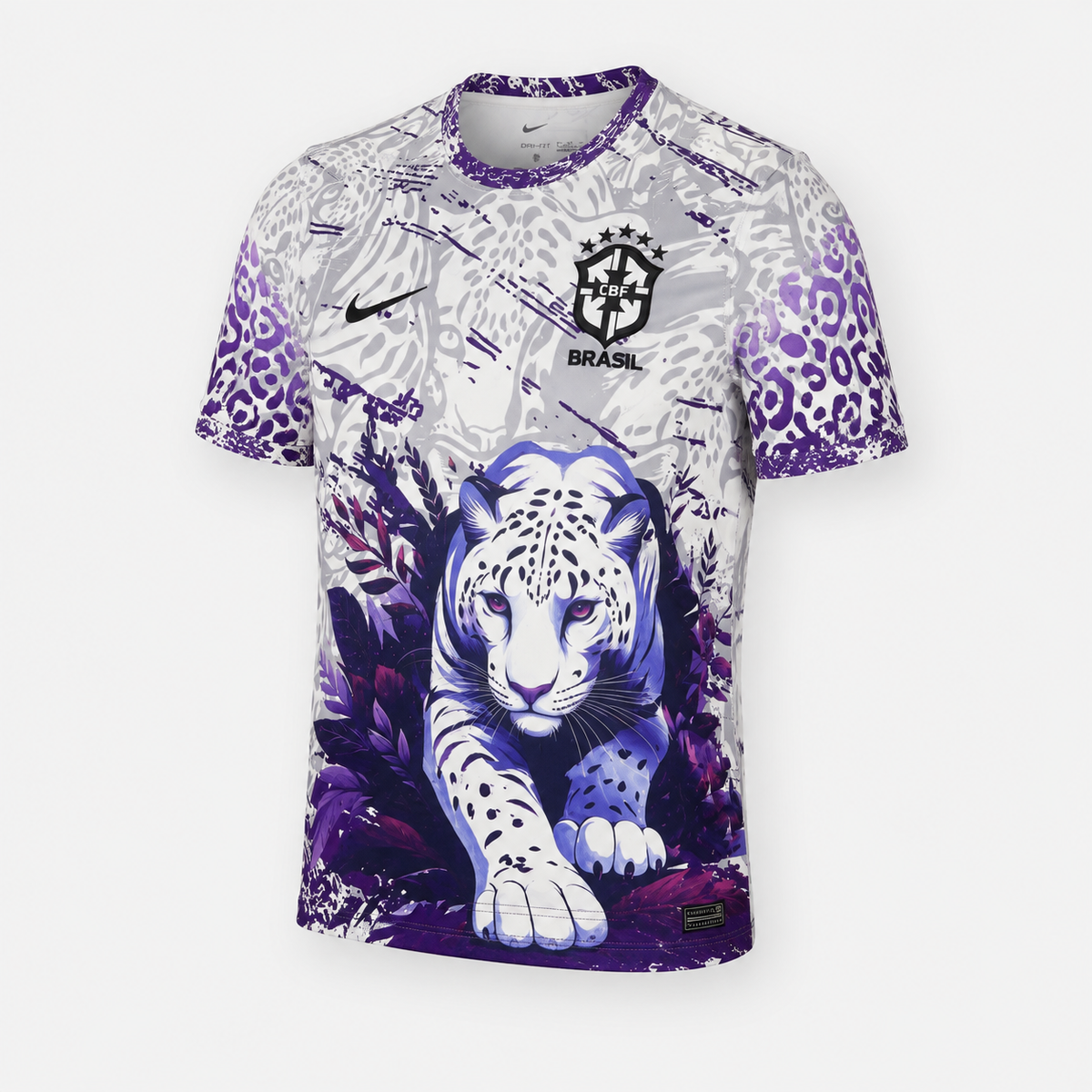 Brésil  Maillot Concept Léopard 26/27 Blanc Violet