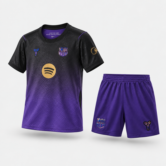 FC Barcelone – Ensemble Extérieur 26/27 Enfant – Noir / Violet