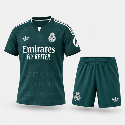 Real Madrid – Ensemble Extérieur 26/27 Enfant – Vert