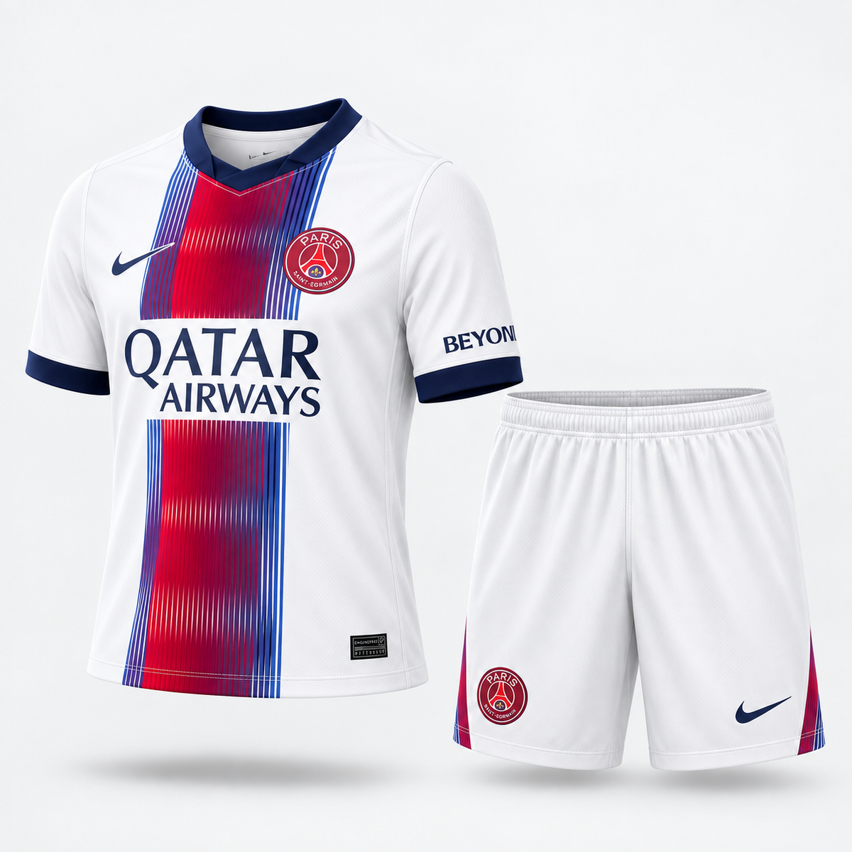 Paris Saint-Germain – Ensemble Extérieur Enfant 26/27 – Blanc/Bleu