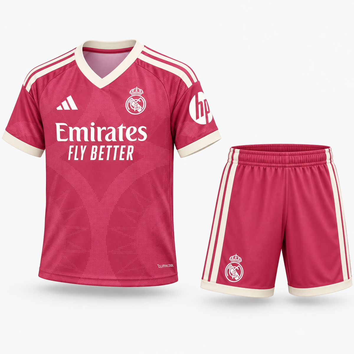 Real Madrid – Ensemble Third 26/27 Enfant – Rose